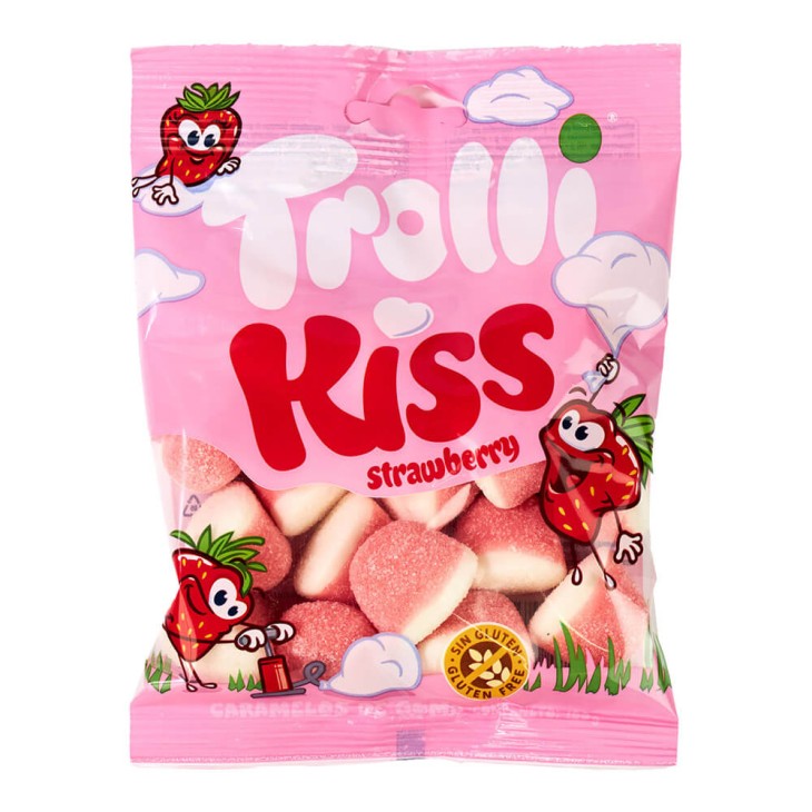 TROLLI ΖΑΧΑΡΩΤΑ 100GR KISS STRAWBERRY TROLLI ΖΑΧΑΡΩΤΑ 100GR KISS STRAWBERRY