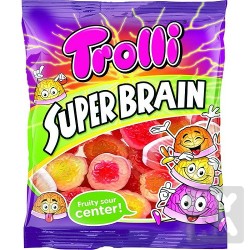 TROLLI ΖΑΧΑΡΩΤΑ 100GR SUPER BRAIN TROLLI ΖΑΧΑΡΩΤΑ 100GR SUPER BRAIN