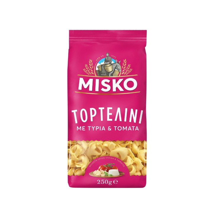 MISKO ΤΟΡΤΕΛΙΝΙ ΜΕ ΤΥΡΙΑ & ΝΤΟΜΑΤΑ 250gr MISKO ΤΟΡΤΕΛΙΝΙ ΜΕ ΤΥΡΙΑ & ΝΤΟΜΑΤΑ 250gr