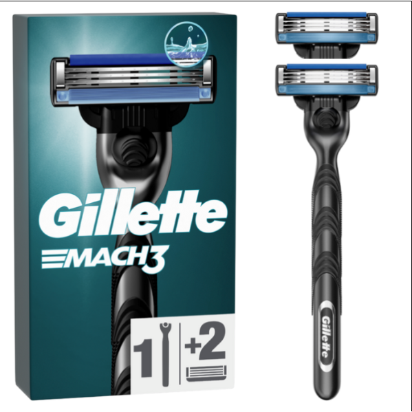 GILLETTE MACH 3 ΛΑΒΗ ΞΥΡΙΣΤΙΚΗΣ ΜΗΧΑΝΗΣ + 2 ANT/TIKA