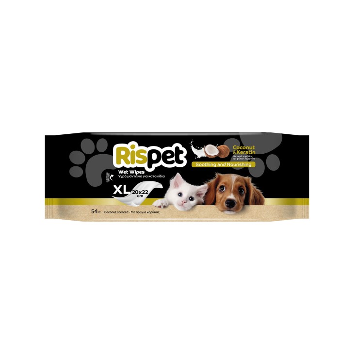 RISPET ΥΓΡΟΜΑΝΤΗΛΑ COCONUT & KERATIN ΓΙΑ ΚΑΤΟΙΚΙΔΙΑ 54TEM