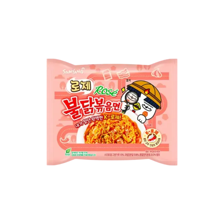 SAMYANG BULDAK RAMEN NOODLES ΜΕ ΓΕΥΣΗ ROSE SPICY RAMEN 130gr SAMYANG BULDAK RAMEN NOODLES ΜΕ ΓΕΥΣΗ ROSE SPICY RAMEN 130gr