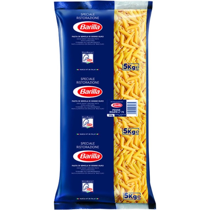BARILLA PENNE RIGATE n.73 FOR PROFESSIONALS 5kg BARILLA PENNE RIGATE n.73 FOR PROFESSIONALS 5kg