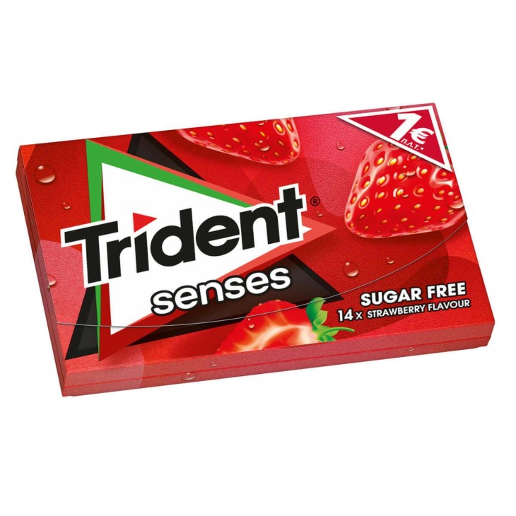 TRIDENT SENSES STRAWBERRY 27gr