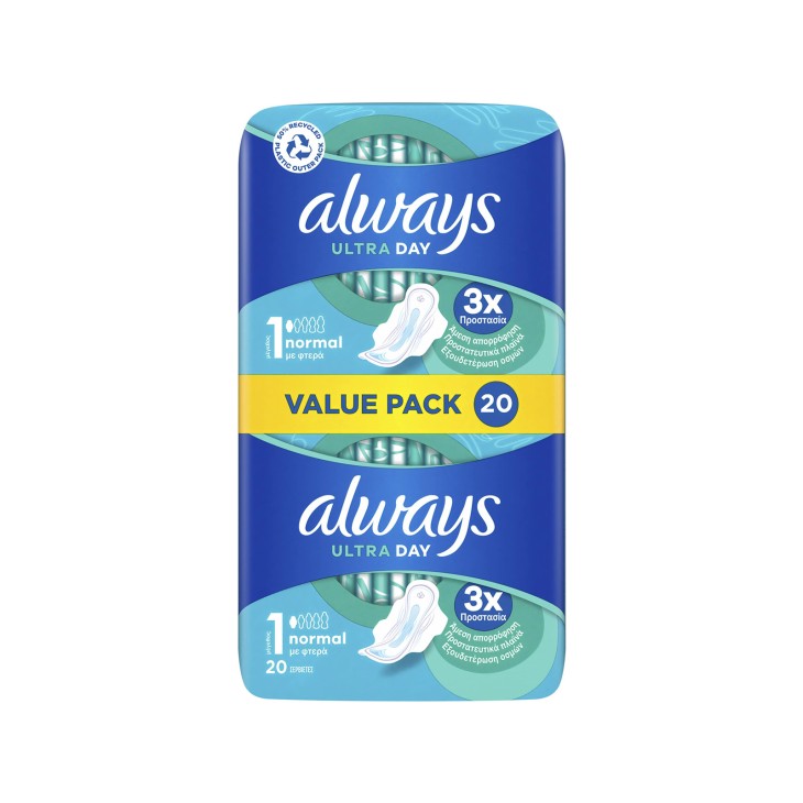 ALWAYS ΣΕΡΒΙΕΤΑ DUO ULTRA NORMAL 20pcs