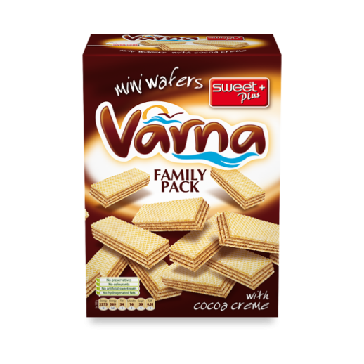 VARNA MINI WAFERS COCOA CREME 260GR