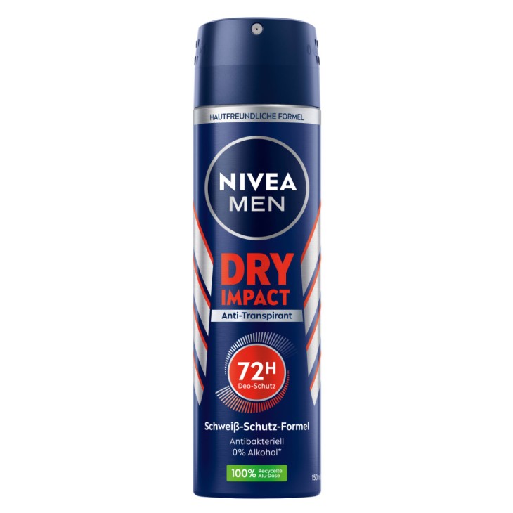 NIVEA BODY SPRAY MEN 150ml DRY IMPACT