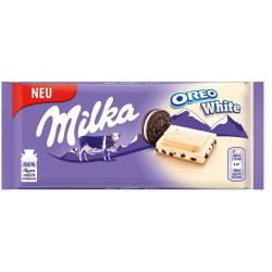 MILKA ΣΟΚΟΛΑΤΑ OREO WHITE 100gr - 22 MILKA ΣΟΚΟΛΑΤΑ OREO WHITE 100gr - 22