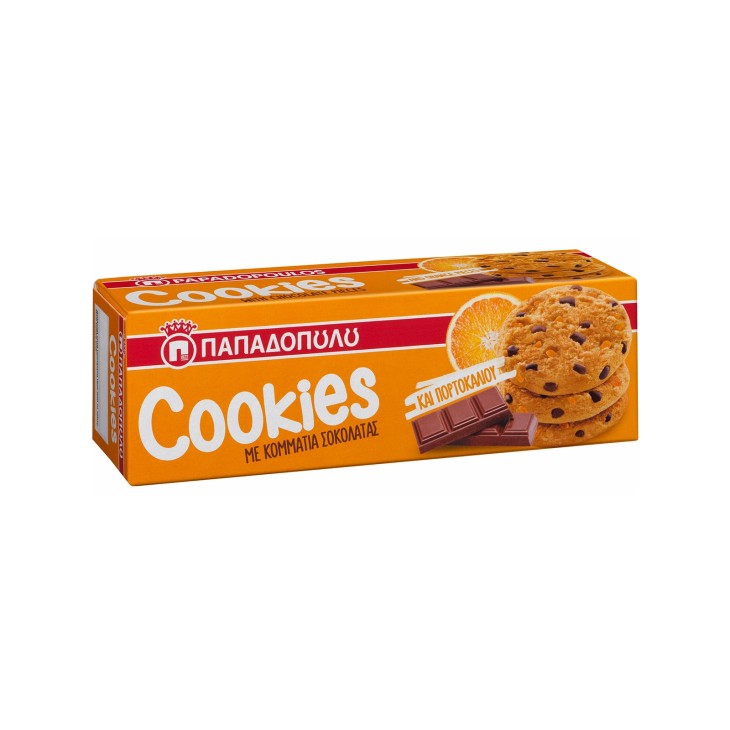 ΠΑΠΑΔΟΠΟΥΛΟΥ COOKIES 180GR ΜΕ ΠΟΡΤΟΚΑΛΙ