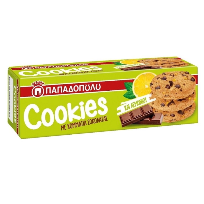ΠΑΠΑΔΟΠΟΥΛΟΥ COOKIES 180GR ΜΕ ΛΕΜΟΝΙ