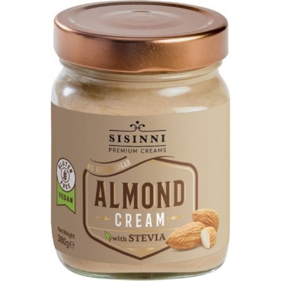SISINNI 380GR ΑΜΥΓΔΑΛΟΚΡΕΜΑ ΜΕ ΣΤΕΒΙΑ (ΓΥΑΛΙΝΟ)