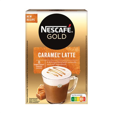 NESCAFE GOLD CARAMEL LATTE 136gr (8X17G)