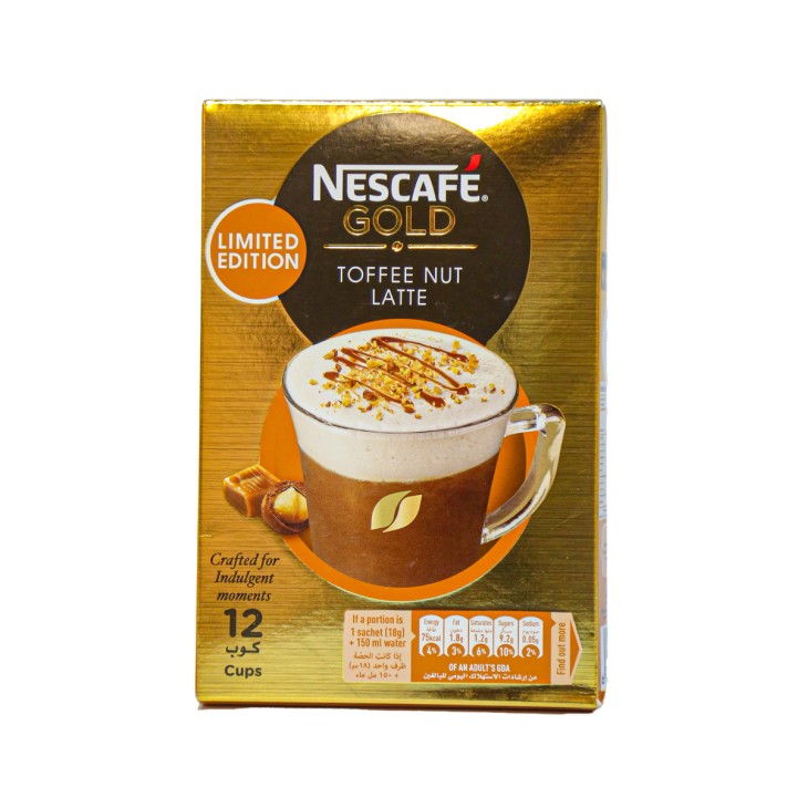 NESCAFE GOLD TOFFE NUT LATTE 148,8gr (8X18,6G)