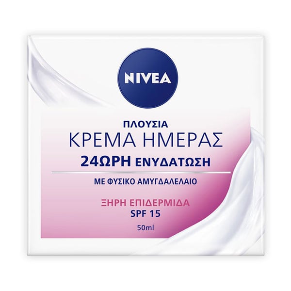 NIVEA ΚΡΕΜΑ ΗΜΕΡΑΣ ΜΕ SPF15 ΕΝΥΔΑΤΙΚΗ ΜΕ ΑΜΥΓΔΑΛΕΛΑΙΟ 50ML (ΞΗΡΗ ΕΠ.)