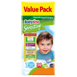 BABYLINO SENSITIVE ECON. No7 36ΤΕΜ 15+KG BABYLINO SENSITIVE ECON. No7 36ΤΕΜ 15+KG