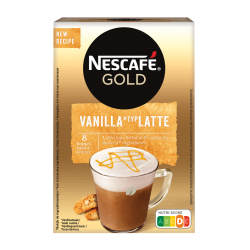 NESCAFE GOLD VANILLA LATTE 148,8gr (8X18,6G)