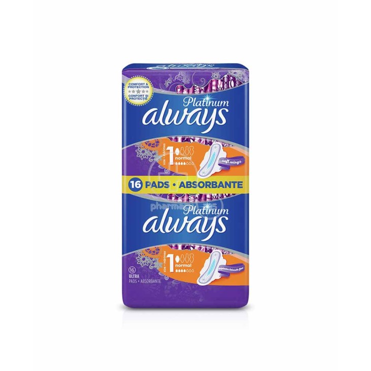 ALWAYS ΣΕΡΒΙΕΤΑ DUO PLATINUM NORMAL 16pcs