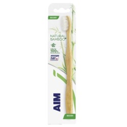 AIM ΟΔΟΝΤΟΒΟΥΡΤΣΑ NATURΑL BAMBOO ECO ΜΑΛΑΚΗ AIM ΟΔΟΝΤΟΒΟΥΡΤΣΑ NATURΑL BAMBOO ECO ΜΑΛΑΚΗ