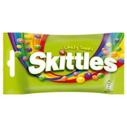 SKITTLES 38GR CRAZY SOURS (ΠΡΑΣΙΝΟ) X14τεμ