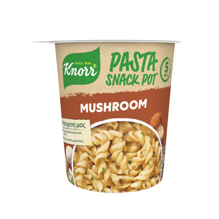 KNORR SNACK POT (ΓΡΗΓΟΡΟ ΓΕΥΜΑ) 59GR MUSHROOM PASTA