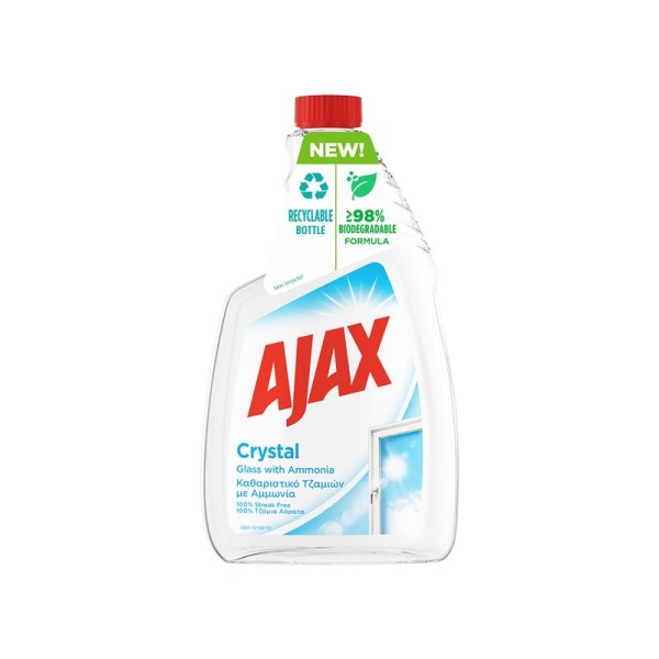 AJAX ΤΖΑΜΙΩΝ ΑΝΤ/ΤΙΚΟ 750ml CRYSTAL (ΔΙΑΦΑΝΟ)