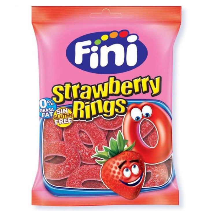 FINI ZAXΑΡΩΤΑ STRAWBERRY RINGS 85GR