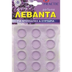 PRACTIC ΑΡΩΜΑΤΙΚΕΣ ΠΑΣΤΙΛΙΕΣ ΓΙΑ ΝΤΟΥΛΑΠΑ/ΣΥΡΤΑΡΙΑ ΛΕΒΑΝΤΑ (12τεμ)