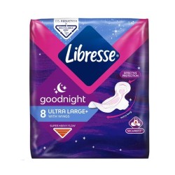 LIBRESSE ΣΕΡΒΙΕΤΑ ULTRA LARGE NIGHT SUPER HEAVY FLOW 8τεμάχια LIBRESSE ΣΕΡΒΙΕΤΑ ULTRA LARGE NIGHT SUPER HEAVY FLOW 8τεμάχια