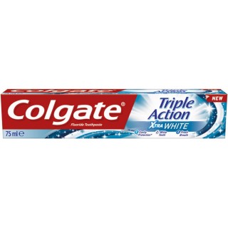 COLGATE ΟΔΟΝΤΟΚΡΕΜΑ 75ml TRIPLE ACTION EXTRA WHITE COLGATE ΟΔΟΝΤΟΚΡΕΜΑ 75ml TRIPLE ACTION EXTRA WHITE