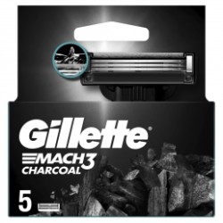 GILLETTE MACH3 CHARCOAL (5 ANT/TIKA)