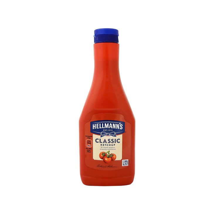 HELLMANN'S KETCHUP CLASSIC 540GR TOP DOWN