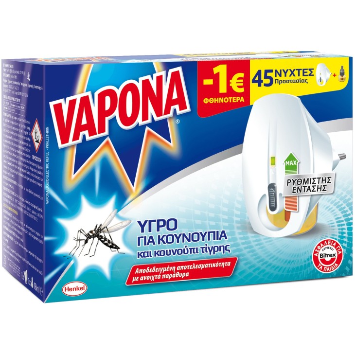 VAPONA 5 ΣΕ 1 ΣΥΣΚΕΥΗ+ΑΝΤΑΛΛΑΚΤΙΚΟ 18ML -1Ε