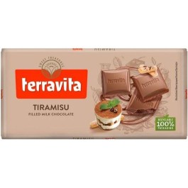 TERRAVITA ΣΟΚΟΛΑΤΑ 100GR TIRAMISU TERRAVITA ΣΟΚΟΛΑΤΑ 100GR TIRAMISU