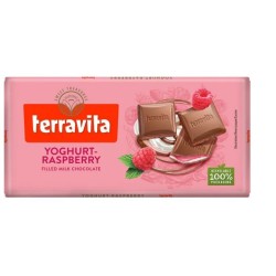 TERRAVITA ΣΟΚΟΛΑΤΑ 100GR YOGHURT-RASBERRY