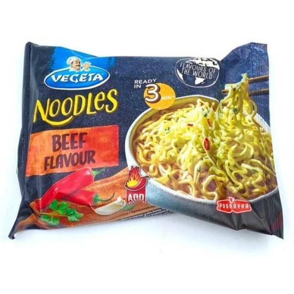 VEGETA INSTANT NOODLES 75GR BEEF FLAVOUR
