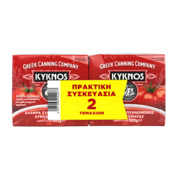 KYKNOS 2X500GR ΚΛΑΣΣΙΚΟΣ ΧΥΜΟΣ ΤΟΜΑΤΑΣ ΕΛ.ΣΥΜΠΥΚΝΩΜΕΝΟΣ KYKNOS 2X500GR ΚΛΑΣΣΙΚΟΣ ΧΥΜΟΣ ΤΟΜΑΤΑΣ ΕΛ.ΣΥΜΠΥΚΝΩΜΕΝΟΣ
