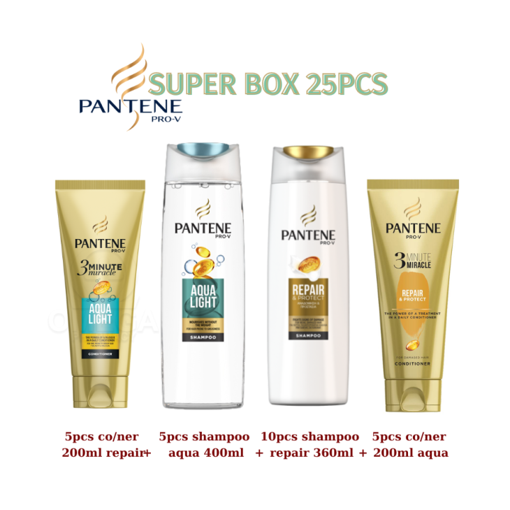 PANTENE PROMO BOX (5X SH. AQUA 10X SH. REPAIR 5X COND.AQUA 5XCOND.REPAIR) PANTENE PROMO BOX (5X SH. AQUA 10X SH. REPAIR 5X COND.AQUA 5XCOND.REPAIR)