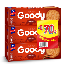ΑΛΛΑΤΙΝΗ ΜΠΙΣΚΟΤΑ GOODY 3X185GR ΚΑΝΕΛΑ -70Λ