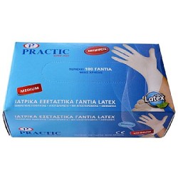 PRACTIC 100ΤΕΜ ΙΑΤΡΙΚΑ ΓΑΝΤΙΑ LATEX ΜΕ ΠΟΥΔΡΑ (MEDIUM) PRACTIC 100ΤΕΜ ΙΑΤΡΙΚΑ ΓΑΝΤΙΑ LATEX ΜΕ ΠΟΥΔΡΑ (MEDIUM)