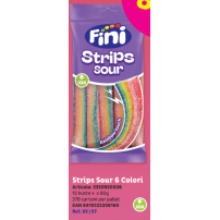 FINI ΖΑΧΑΡΩΤΑ SOUR STRIPS (ΓΛΩΣΣΕΣ RAINBOW) 90GR