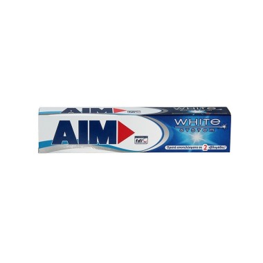 AIM ΟΔΟΝΤΟΚΡΕΜΑ 75ML WHITE SYSTEM ΜΠΛΕ AIM ΟΔΟΝΤΟΚΡΕΜΑ 75ML WHITE SYSTEM ΜΠΛΕ