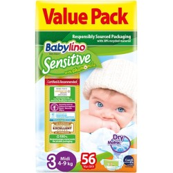 BABYLINO SENSITIVE ECON. No3 56TEM 4-9KG BABYLINO SENSITIVE ECON. No3 56TEM 4-9KG
