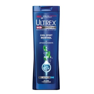 ULTREX SHAMPOO ΑΝΤ/ΔΙΚΟ 360ml MEN COOL SPORT MENTHOL