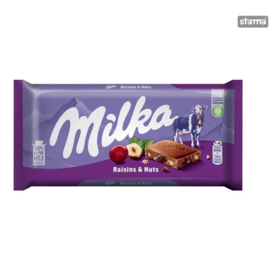MILKA ΣΟΚΟΛΑΤΑ RAISINS HAZELNUT 90gr - 23