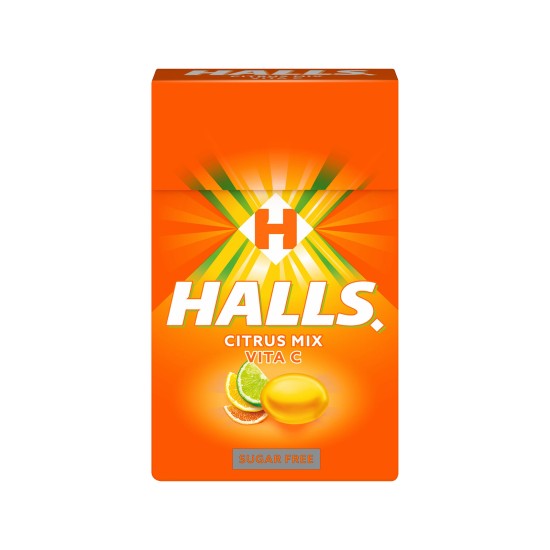 HALLS (GR) ΚΟΥΤΙ CITRUS MIX VITA C (12*28gr)