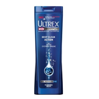 ULTREX SHAMPOO ΑΝΤ/ΔΙΚΟ 360ml MEN DEEP CLEAN ACTION