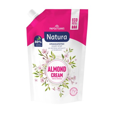 ΠΑΠΟΥΤΣΑΝΗΣ ΚΡΕΜΟΣΑΠΟΥΝΟ REFILL 750ml ALMOND CREAM