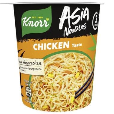 KNORR SNACK POT (ΓΡΗΓΟΡΟ ΓΕΥΜΑ) 65GR ASIA NOODLES CHICKEN TASTE