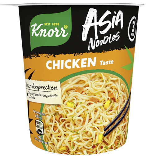 KNORR SNACK POT (ΓΡΗΓΟΡΟ ΓΕΥΜΑ) 65GR ASIA NOODLES CHICKEN TASTE