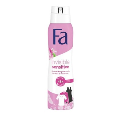 FA BODY SPRAY WOMEN 150ml INVISIBLE SENSITIVE 48H FA BODY SPRAY WOMEN 150ml INVISIBLE SENSITIVE 48H